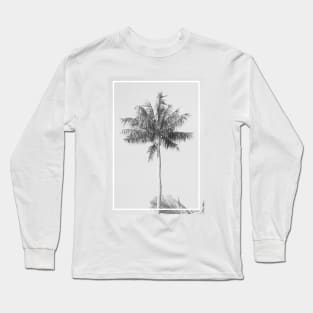 Palm Tree with Border Long Sleeve T-Shirt